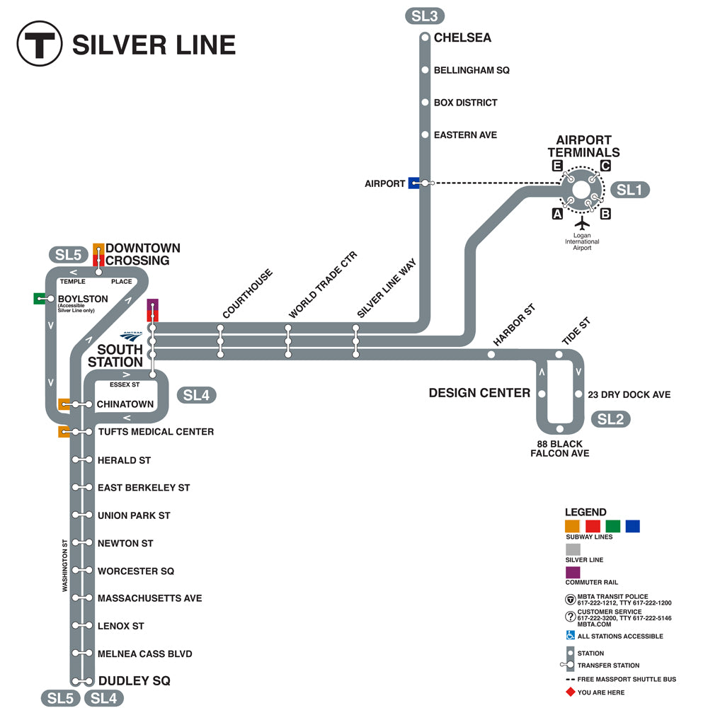 Mbta Silver Line Map