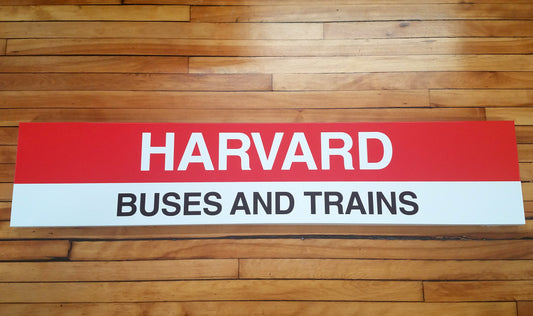 Boston MBTA Reproduction Red Line Metal Station Signs (58")