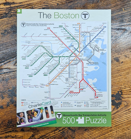 MBTA Map 500 Piece Puzzle