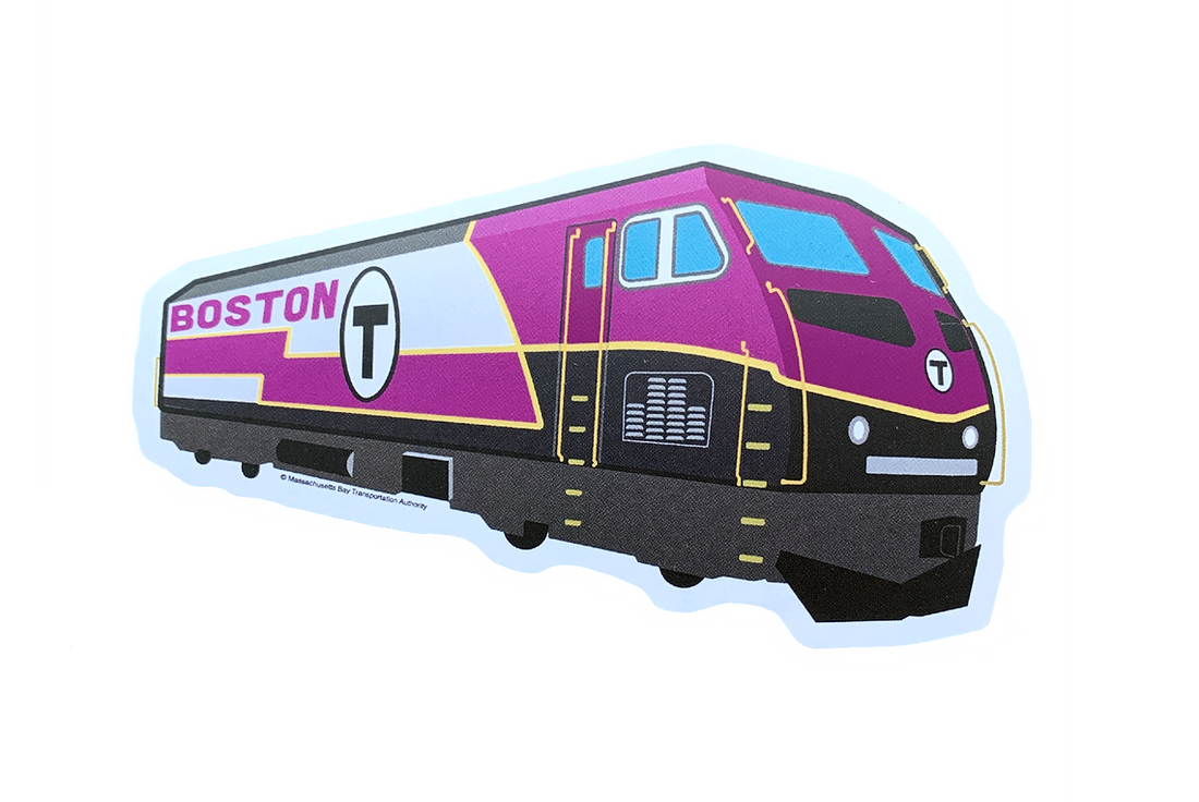 Wmata Train Sticker MBTA Commuter Rail Locomotive Sticker – MBTAgifts
