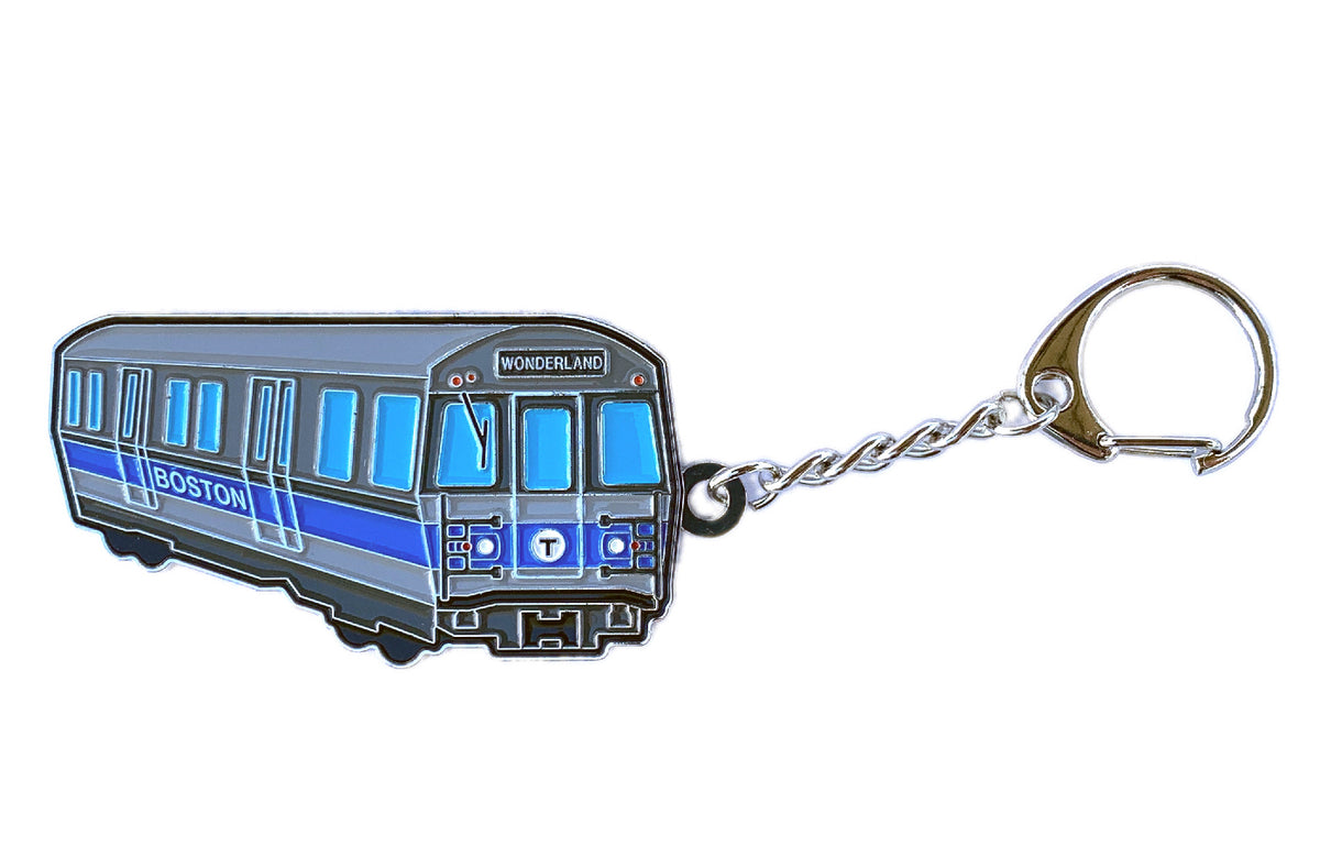 MBTA Blue Line Subway Car Key Chain NEW! – MBTAgifts