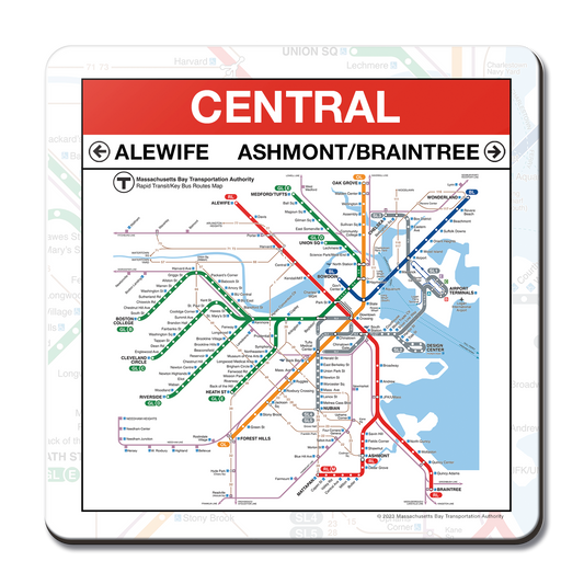 MBTA Central Red Line Station Coaster