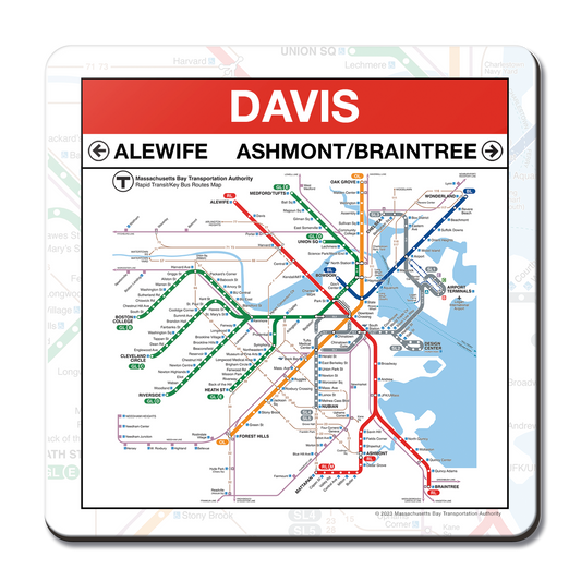 MBTA Davis Red Line Station Coaster