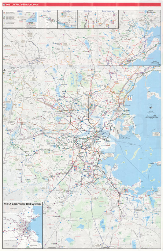 2016-18 MBTA System Map (Side A)