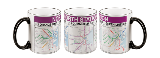MBTA NORTH STATION Commuter Rail Mug