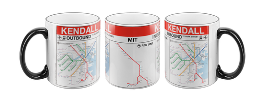 MBTA KENDALL MIT Red Line Station Mug