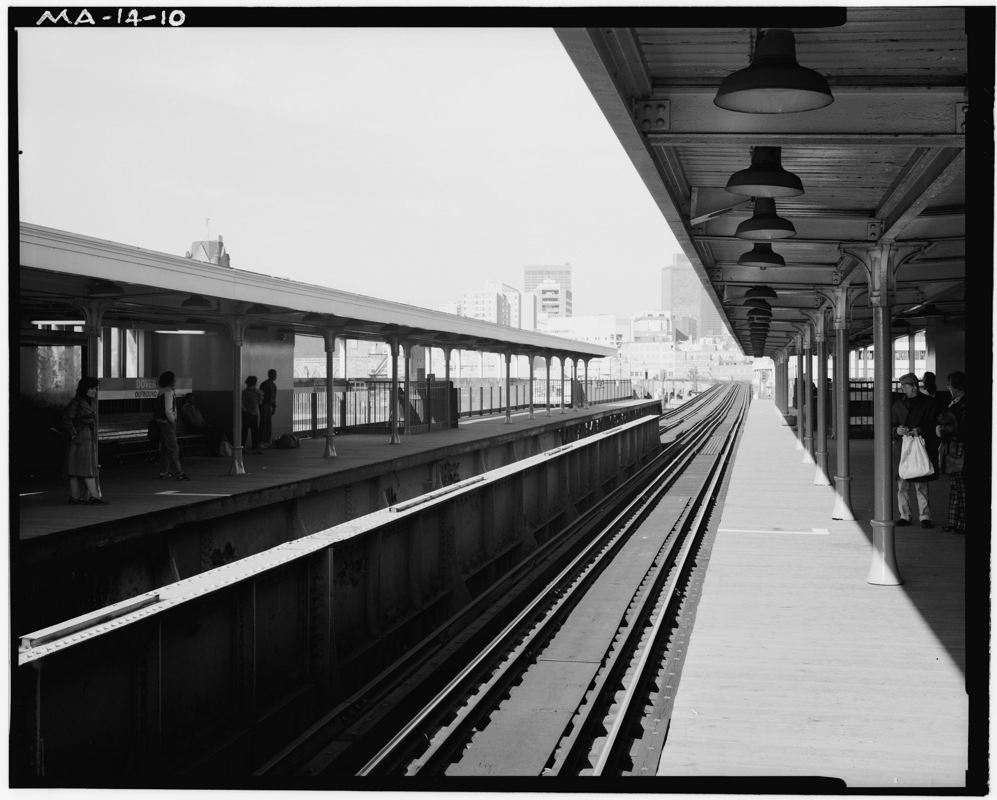 Vintage Photo: Dover Street Station Platform, Looking North
