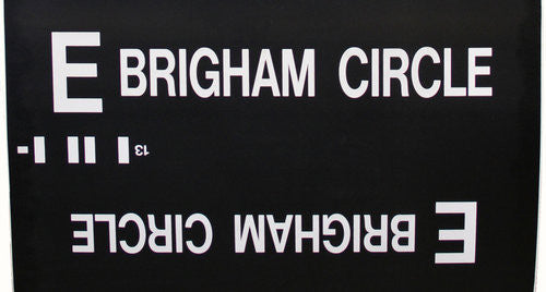 E Brigham Circle Rollsign Curtain (Type 7 Side Destination)