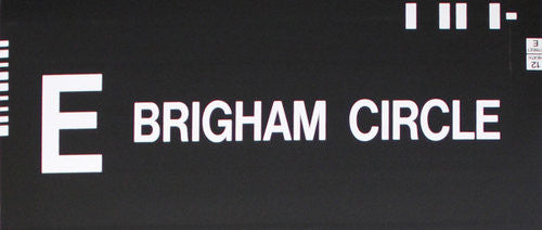 E Brigham Circle Rollsign Curtain (Type 7 End Destination)