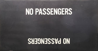 No Passengers Rollsign Curtain (Boeing LRV Side Destination)