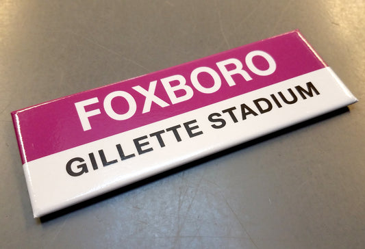 Commuter Rail Station Magnet: Foxboro; Gillette Stadium