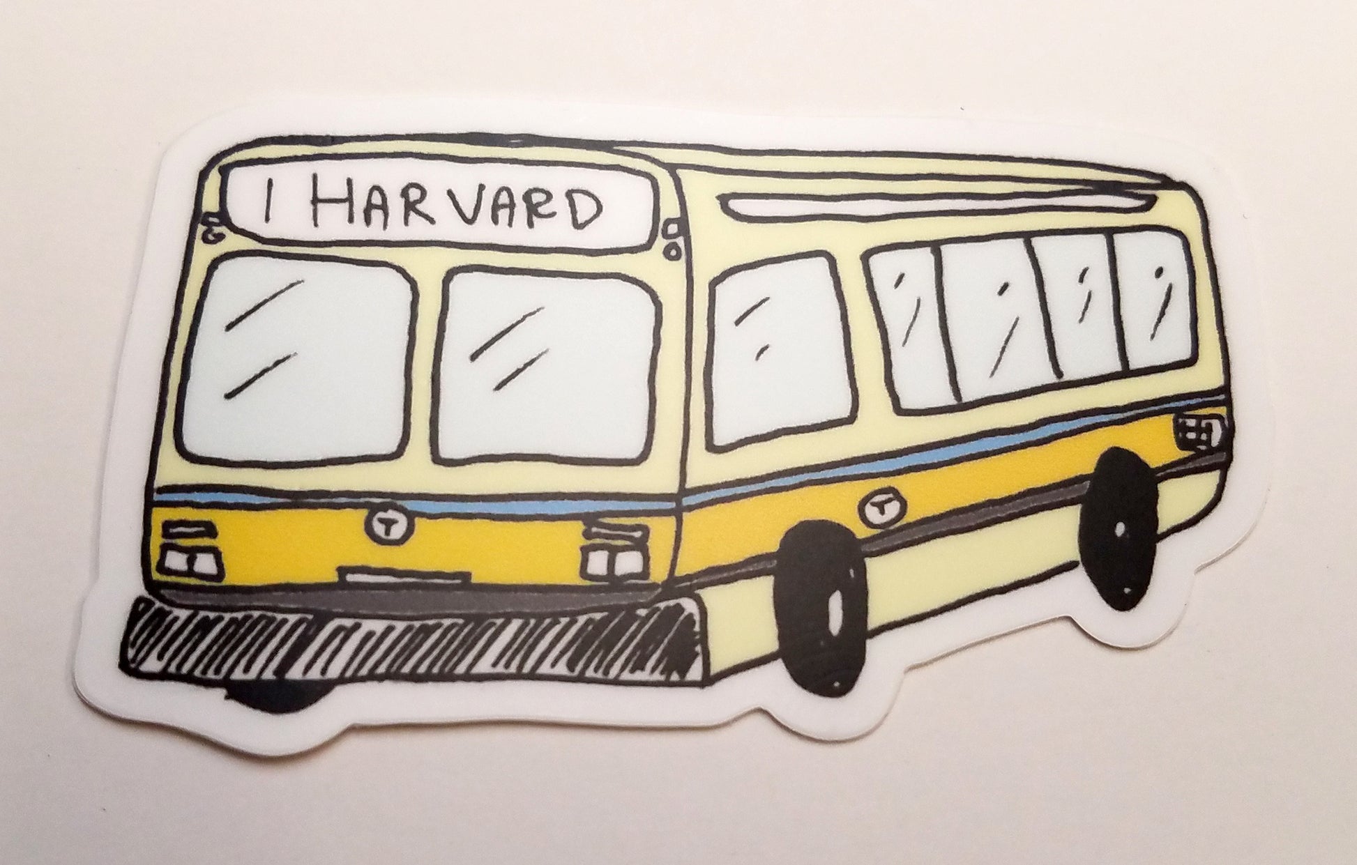 MBTA Bus Sticker: 1 Harvard