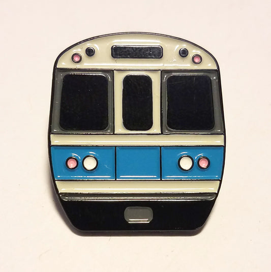 MBTA Blue Line Subway Car Enamel Pin