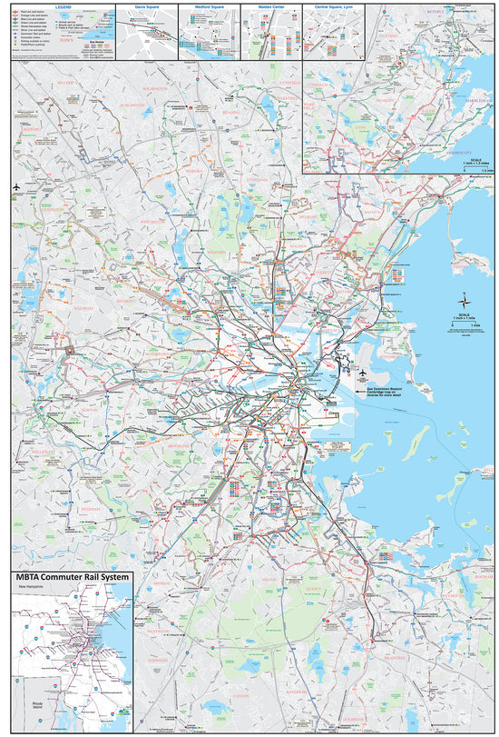Updated Mbta Map 2023 MBTA System Map (Side A) – MBTAgifts