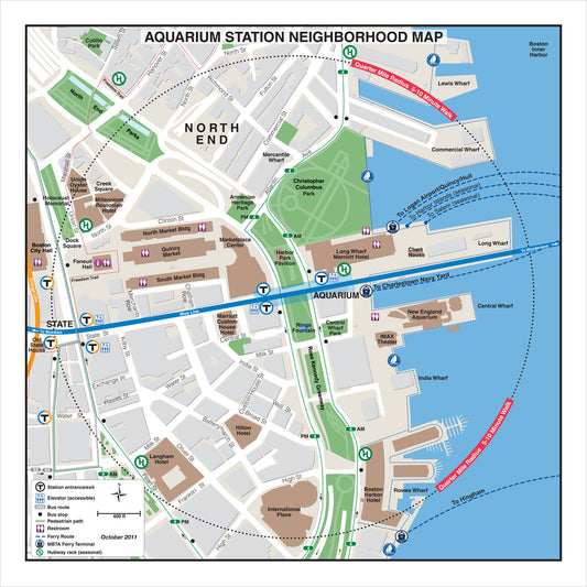 Blue Line Station Neighborhood Map: Aquarium (Oct. 2011)