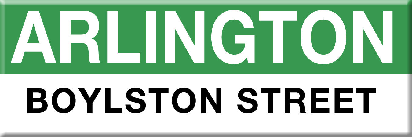 Green Line Station Magnet: Arlington; Boylston Street