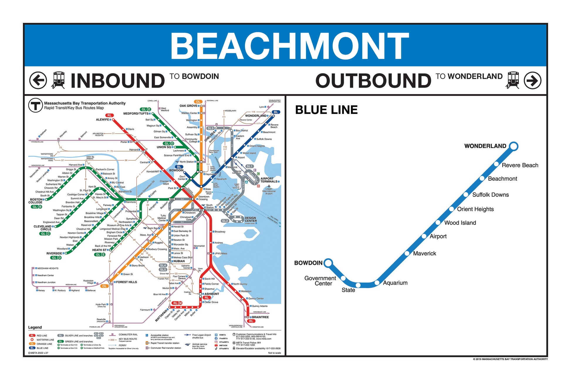 Mbta Blue Line Map
