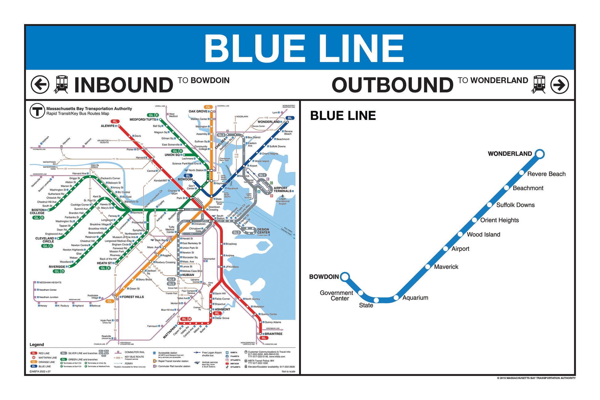 Mbta Blue Line Map