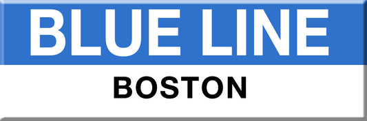 Blue Line Station Magnet: Blue Line; Boston
