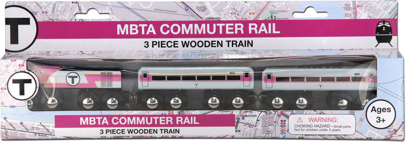 Mbta Commuter Rail Wooden Toy Train