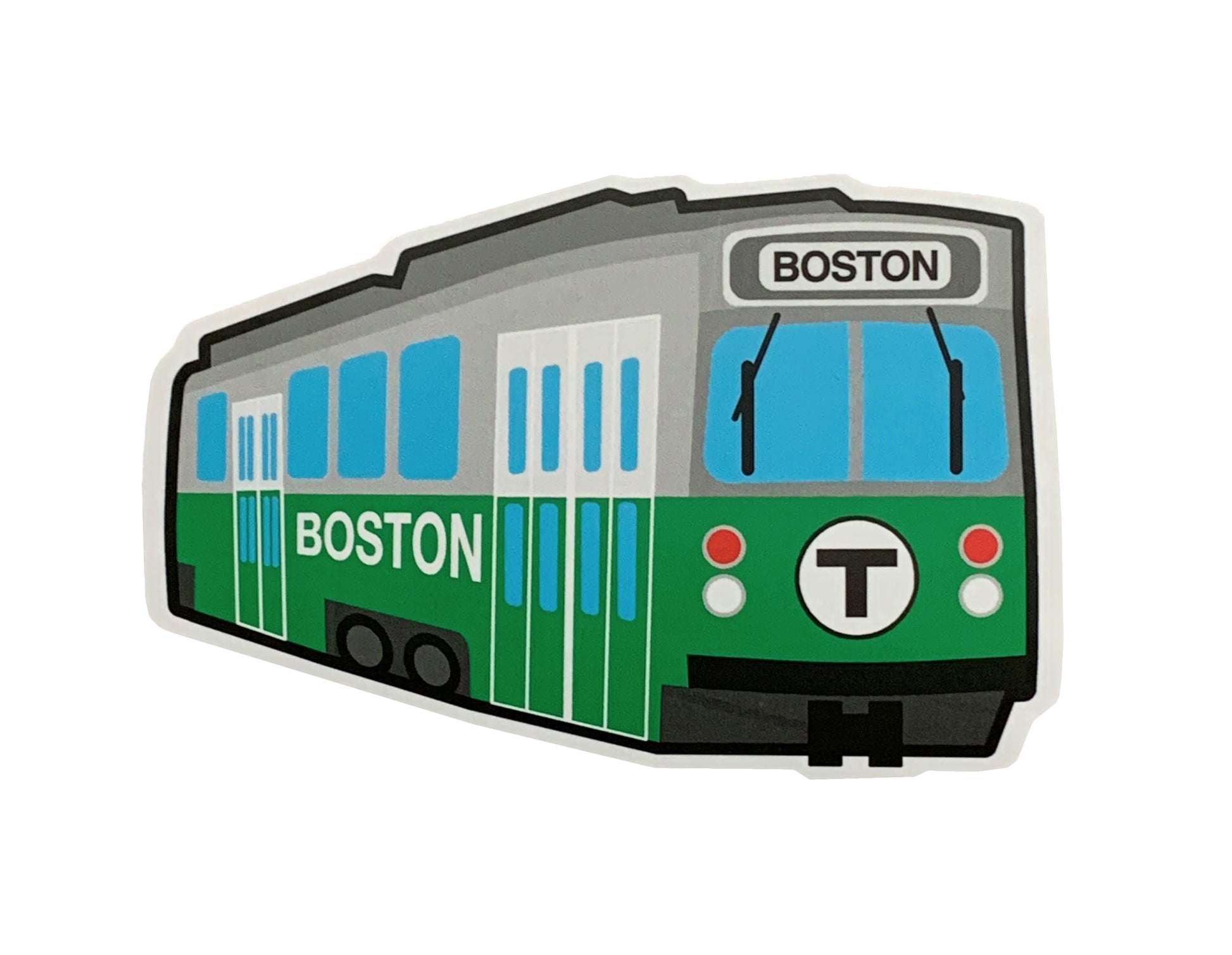 MBTA Green Line Trolley / Light Rail Vehicle Sticker