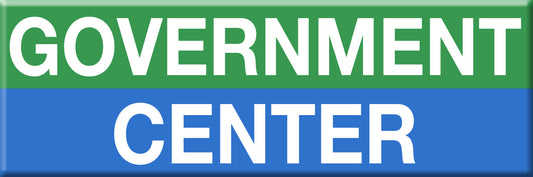 Green/Blue Line Station Magnet: Government Center