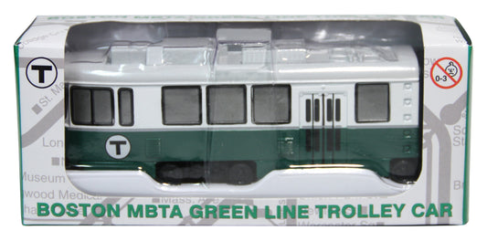Single MBTA Die Cast Green Line Light Rail Vehicle (LRV/Trolley)