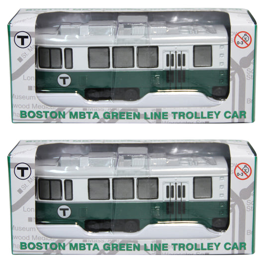 Double MBTA Die Cast Green Line Light Rail Vehicle (LRV/Trolley)