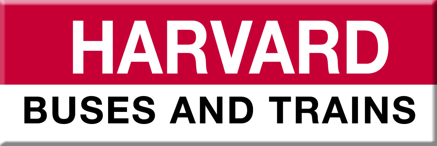 Red Line Station Magnet: Harvard; Buses and Trains