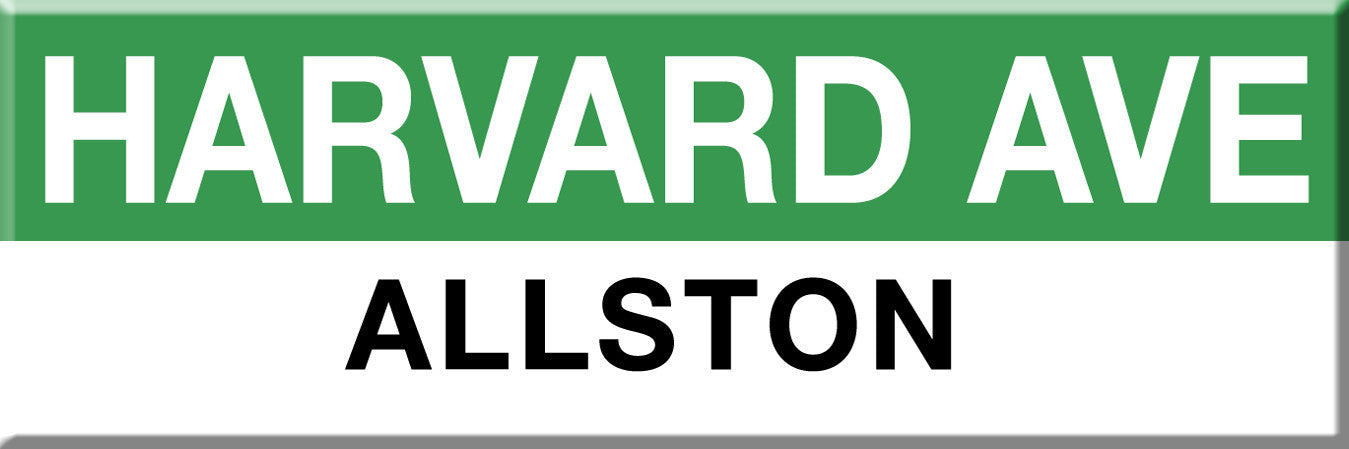 Green Line Station Magnet: Harvard Ave; Allston