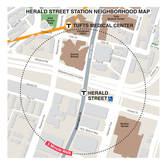 Silver Line Station Neighborhood Map: Herald Street (Jul. 2012)