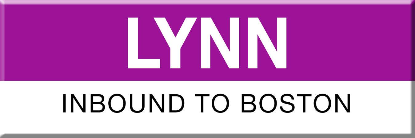 Commuter Rail Station Magnet: Lynn; Inbound to Boston