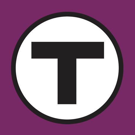 MBTA "T" Logo Commuter Rail Purple Magnet