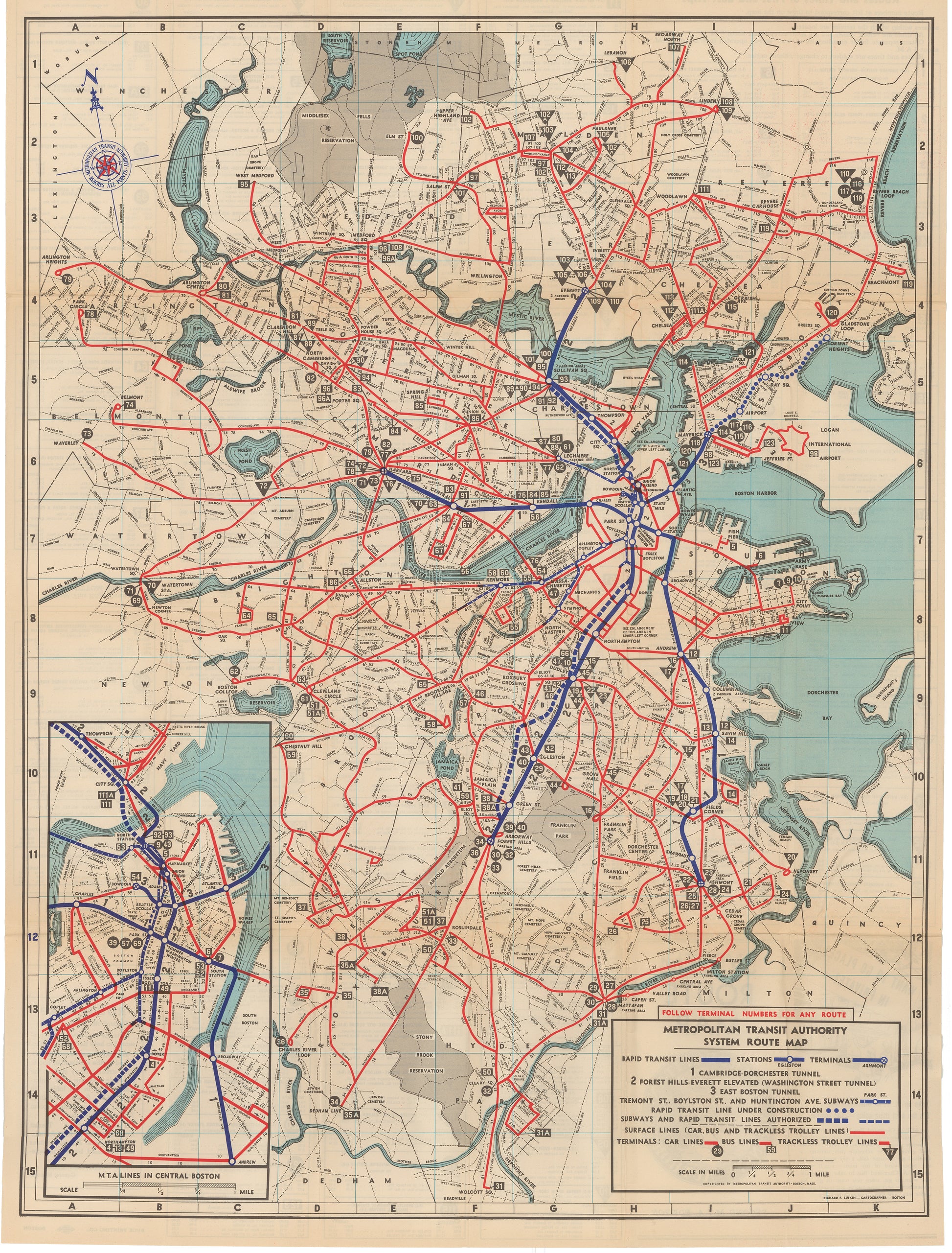 1951 MTA System Map No. 2