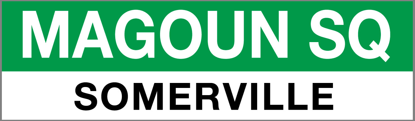 Green Line Station Magnet: Magoun Sq; Somerville