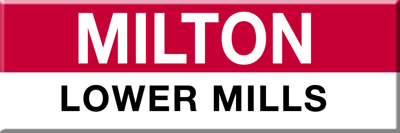Red Line Station Magnet: Milton; Lower Mills