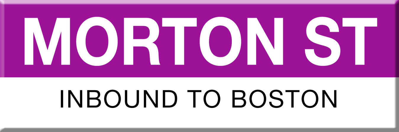 Commuter Rail Station Magnet: Morton St; Inbound to Boston