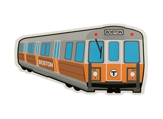 MBTA Orange Line Subway Car Sticker