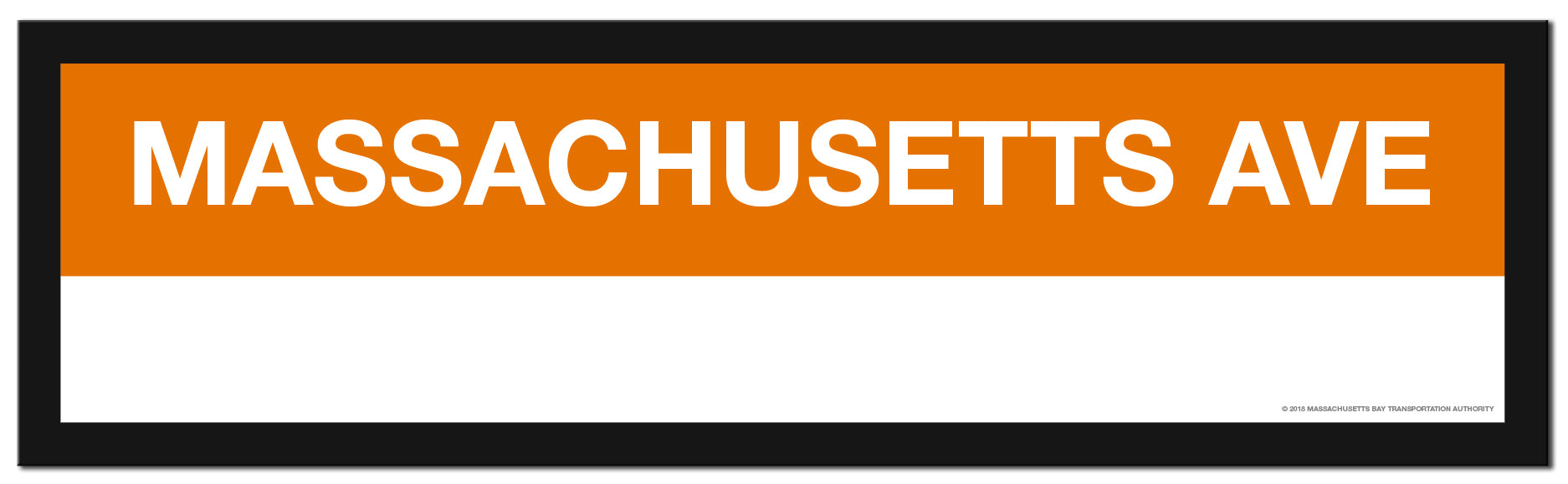 Framed ORANGE LINE Station Signs – MBTAgifts