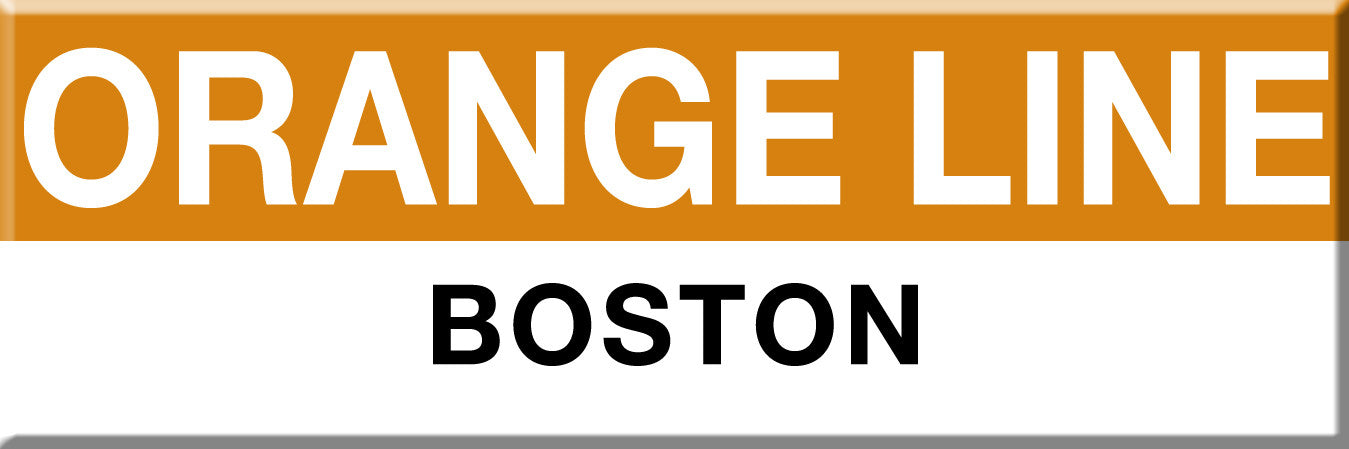 Orange Line Station Magnet: Orange Line; Boston