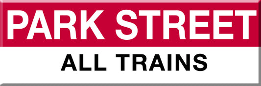 Red Line Station Magnet: Park Street; All Trains