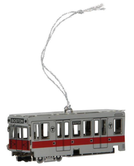 MBTA Red Line Subway Car Ornament
