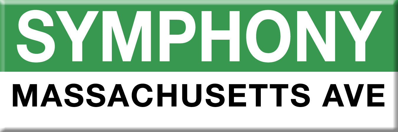 Green Line Station Magnet: Symphony; Massachusetts Ave