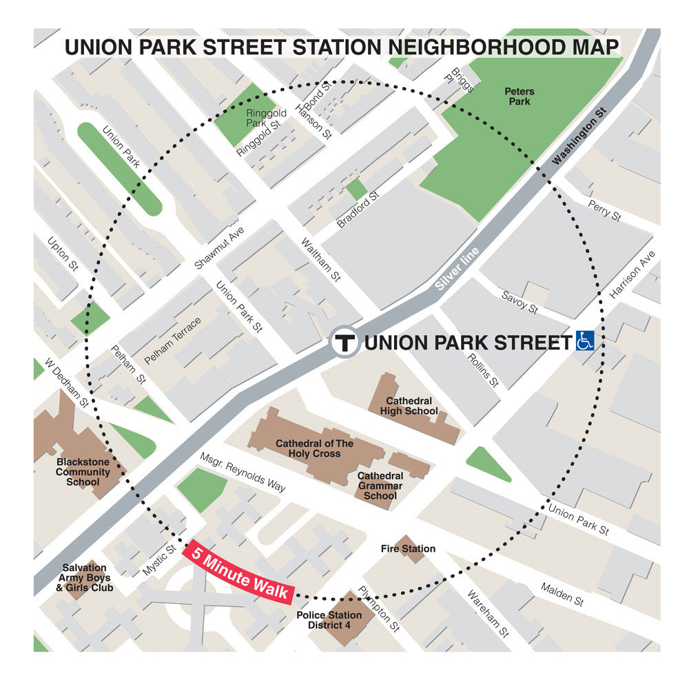 Silver Line Station Neighborhood Map: Union Park Street