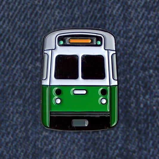 MBTA Green Line Trolley Enamel Pin