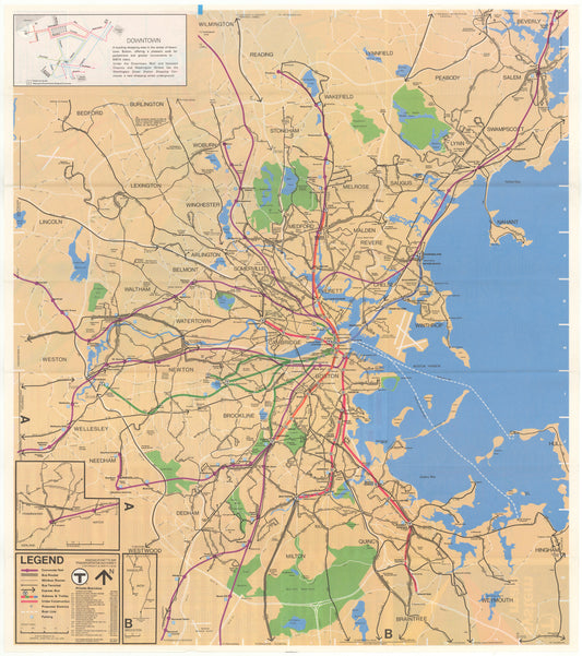 1978-79 MBTA System Map (Side A)