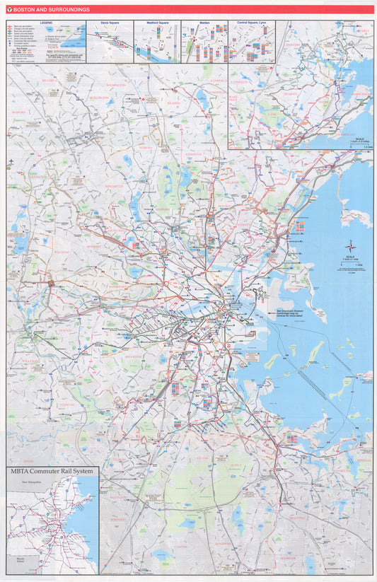 2011 MBTA System Map (Side A)