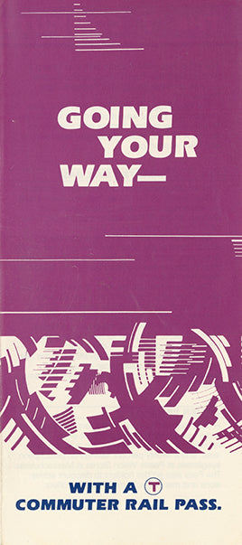 Vintage MBTA "Going Your Way" Commuter Rail Brochure Cover 1983