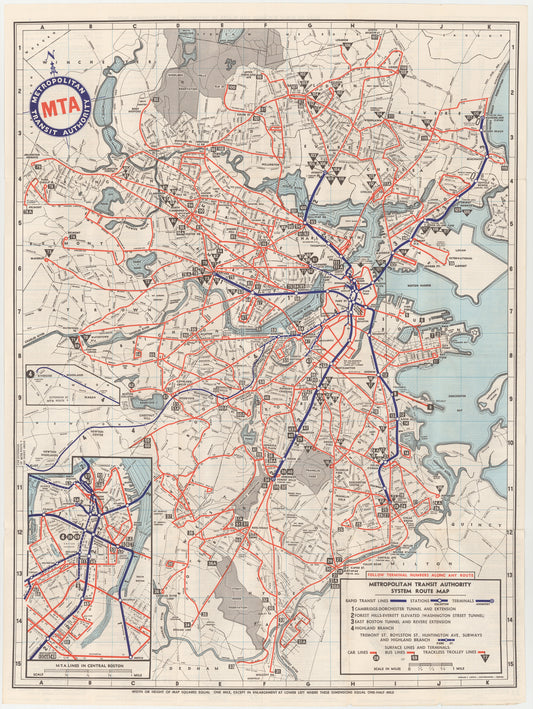 1959 MTA System Map