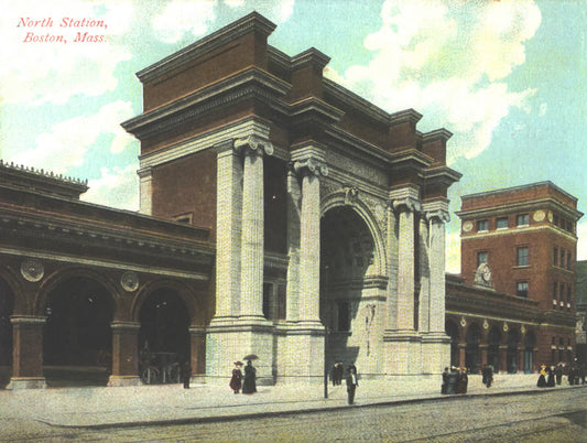 Vinatge Postcard: Union Station Arch at Causeway Street